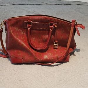 Dooney & Bourke Red Logo Satchel
